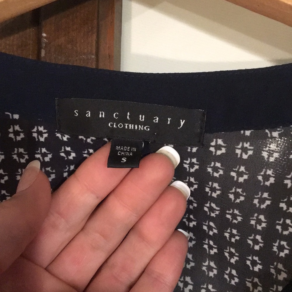 Sheer Boho Chic Button-Down Blouse - image 5